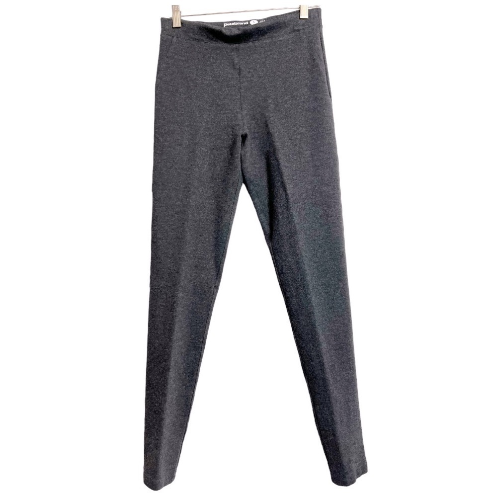Betabrand Pull On Skinny Ponte Pants Charcoal Size Small